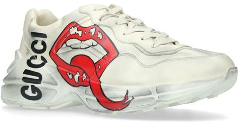 gucci shoes lips
